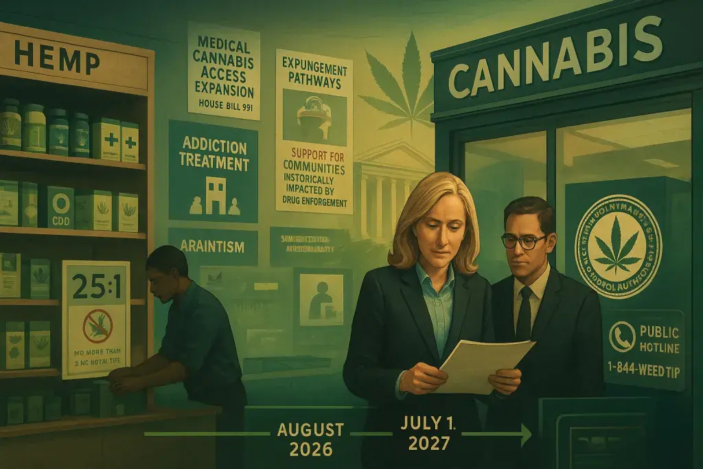 Virginia Sets 2027 Retail Cannabis Launch and Tightens Hemp Rules Now